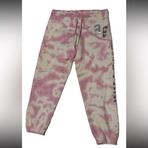 Victorias Secret Pink Y2K 2006 VTG Rare Mcbling Tie-Dye Coquette Girl Joggers S